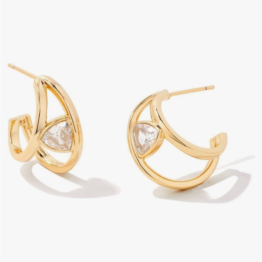 Kendra Scott Arden Huggie hoops in Gold